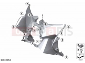 BMW Motorrad BMW 2019 C models C 400 X (0C09, 0C19) Legshield bottom 2