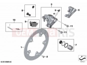 BMW Motorrad BMW 2018 C-Models C 400 X (0C09, 0C19) Rear wheel brake