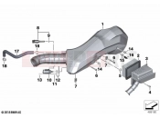 BMW Motorrad BMW 2018 C-Models C 400 X (0C09, 0C19) Intake silencer / Filter cartridge
