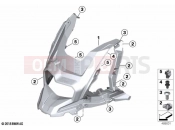 BMW Motorrad BMW 2018 C-Models C 400 X (0C09, 0C19) Front panel 2