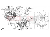 HONDA AFRICA TWIN 1100 ADVENTURE SPORT ES CRF1100AL4R [AU, Gulf Arabic, Asia] 2024 E-15 CRANKCASE