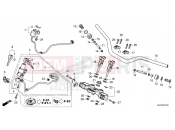 HONDA AFRICA TWIN 1100 ADVENTURE SPORT ES CRF1100AL4R [AU, Gulf Arabic, Asia] 2024 F-7 HANDLE PIPE/TOP BRIDGE