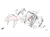 HONDA AFRICA TWIN 1100 ADVENTURE SPORT ES CRF1100AL4R [AU, Gulf Arabic, Asia] 2024 F-10 FRONT FENDER