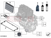 BMW Motorrad BMW 2016 S models S 1000 RR 15 (0D40) Service, engine oil / inspection