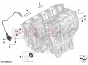 BMW Motorrad BMW 2016 S models S 1000 RR 15 (0D40) Engine housing mounting parts