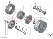 BMW Motorrad BMW 2016 S models S 1000 RR 15 (0D40) Clutch - single parts