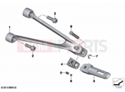 BMW Motorrad BMW 2016 S models S 1000 RR 15 (0D40) Rear footrests
