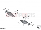 BMW Motorrad BMW 2016 S models S 1000 RR 15 (0D40) Mounting indicator lamps front