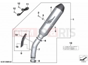 BMW Motorrad BMW 2016 S models S 1000 RR 15 (0D40) Sport silencer