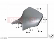 BMW Motorrad BMW 2016 S models S 1000 RR 15 (0D40) Seat bench, comfort