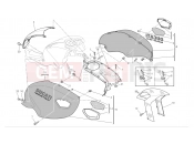 DUCATI Monster 1100 S Fuel tank (cover)