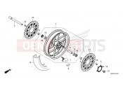 HONDA NT1100 (NT1100AS) 2025 F-14-40 FRONT WHEEL