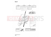 SUZUKI AN400A K9 (2009) Burgman 400 (E03,E28,E33) Egyéb - Feliratok