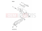 SUZUKI AN400A K9 (2009) Burgman 400 (E03,E28,E33) 58 - REAR CUSHION LEVER