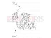 SUZUKI AN400A L1 (2011) Burgman 400 (E19, E24) 172 - FRONT WHEEL (AN400L1 E19)