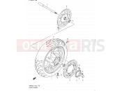 SUZUKI AN400A L1 (2011) Burgman 400 (E19, E24) 178 - FRONT WHEEL (AN400ZAL1 E51)