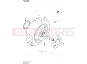 SUZUKI AN400A L2 (2012) Burgman 400 (E19, E24) 193 - REAR WHEEL (AN400ZAL2 E02)
