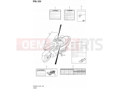 SUZUKI AN400A L3 (2013) Burgman 400 (E02,E19,E24) 123 - LABEL (AN400AL3 E24)