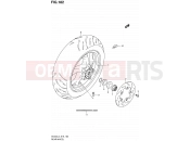 SUZUKI AN400A L3 (2013) Burgman 400 (E02,E19,E24) 182 - REAR WHEEL (AN400L3 E19)