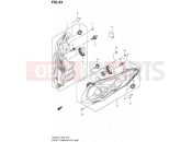 SUZUKI AN400A L4 (2014) Burgman 400 (E02) 43 - FRONT COMBINATION LAMP