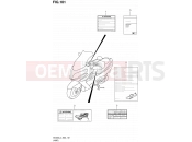 SUZUKI AN400A L4 (2014) Burgman 400 (E02) 101 - LABEL (AN400ZAL4 E02)