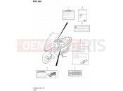 SUZUKI AN400A L4 (2014) Burgman 400 (E02) 102 - LABEL (AN400ZAL4 E19)