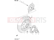 SUZUKI AN400A L4 (2014) Burgman 400 (E02) 128 - FRONT WHEEL (AN400ZAL4 E19)