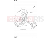 SUZUKI AN400A L4 (2014) Burgman 400 (E02) 150 - REAR WHEEL (AN400L4 E19)