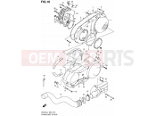 SUZUKI AN400A L4 (2014) Burgman 400 (E19) 10 - CRANKCASE COVER