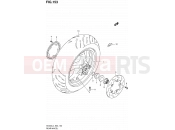 SUZUKI AN400A L4 (2014) Burgman 400 (E19) 153 - REAR WHEEL (AN400ZAL4 E02)