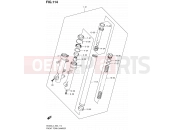 SUZUKI AN400A L4 (2014) Burgman 400 (E19) 114 - FRONT FORK DAMPER (AN400L4 E19)