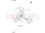SUZUKI AN400A L5 (2015) Burgman 400 (E02) 550A - REAR WHEEL (AN400L5 E19)