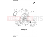 SUZUKI AN400A L5 (2015) Burgman 400 (E24) 550A - REAR WHEEL