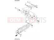SUZUKI AN400A L5 (2015) Burgman 400 (E24) 543A - REAR CUSHION LEVER