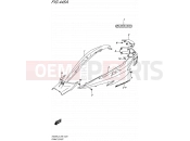 SUZUKI AN400A L5 (2015) Burgman 400 (E99) 445A - FRAME COVER (AN400AL5 E99)