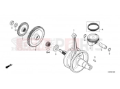 HONDA GB350S GB350SS 2025 E-16 CRANKSHAFT/PISTON