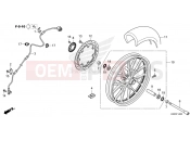 HONDA GB350S GB350SS 2025 F-14 FRONT WHEEL