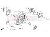HONDA GB350S GB350SS 2025 F-19 REAR WHEEL
