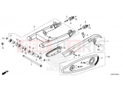 HONDA GB350S GB350SS 2025 F-32 SWINGARM