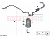 BMW Motorrad BMW 2019 C models C 400 GT (0C06, 0C16) Activated Charcoal Filter / TUBING