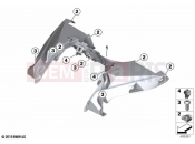 BMW Motorrad BMW 2019 C models C 400 GT (0C06, 0C16) Trim instrument cluster front | Trim instrument cluster front