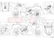 DUCATI 2021 Panigale V4 SP Warning Labels (JAPAN Only)