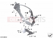 BMW Motorrad BMW 2024 K models K 1600 Bagger 22 (0F61, 0F63) Air duct, radiator