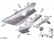 BMW Motorrad BMW 2024 K models K 1600 Bagger 22 (0F61, 0F63) Fairing side section, front
