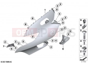 BMW Motorrad BMW 2024 K models K 1600 Bagger 22 (0F61, 0F63) Upper trim section