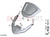 BMW Motorrad BMW 2024 K models K 1600 Bagger 22 (0F61, 0F63) Trim storage compartment mobile phone
