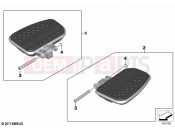BMW Motorrad BMW 2024 K models K 1600 Bagger 22 (0F61, 0F63) Passenger footboard