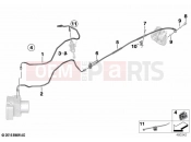 BMW Motorrad BMW 2024 K models K 1600 Bagger 22 (0F61, 0F63) Brake line, Integral ABS, rear