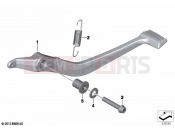 BMW Motorrad BMW 2024 K models K 1600 Bagger 22 (0F61, 0F63) Footbrake lever with linkage frame