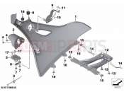 BMW Motorrad BMW 2024 K models K 1600 Bagger 22 (0F61, 0F63) Radiator cowl, auxiliary headlight 2